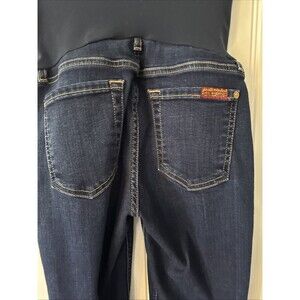 7 Seven for all Mankind Maternity Jeans size 26 Skinny Dark great condition